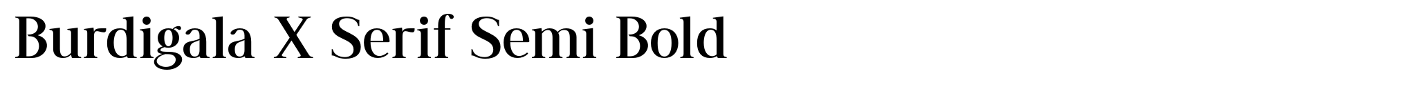 Burdigala X Serif Semi Bold image